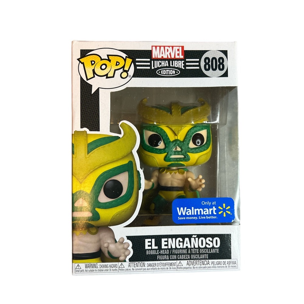 Funko Pop Marvel Lucha Libre Edition El Enganoso Walmart Exclusive Loki #808